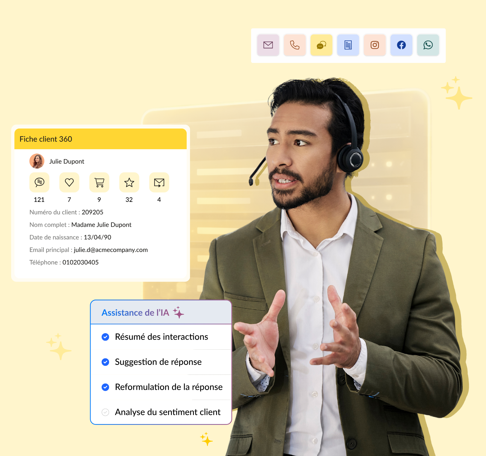 Logiciel service client easiware
